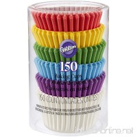 Wilton 415-5171 150 Count Rainbow Mini Cupcake Liners - B01DUX0WX8